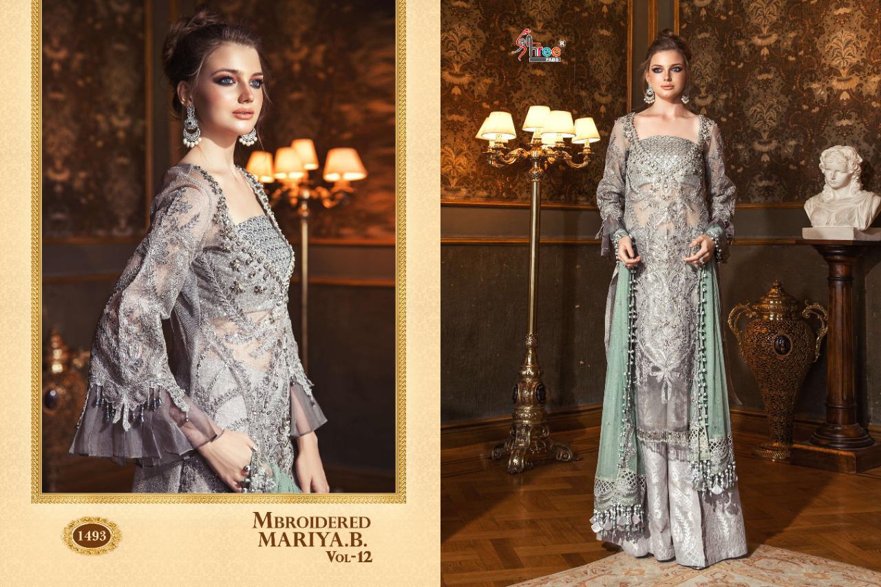 Mbroidered Maria B Vol-12 By Shree Fabs Salwar Suits At Wholesale Rate In Surat