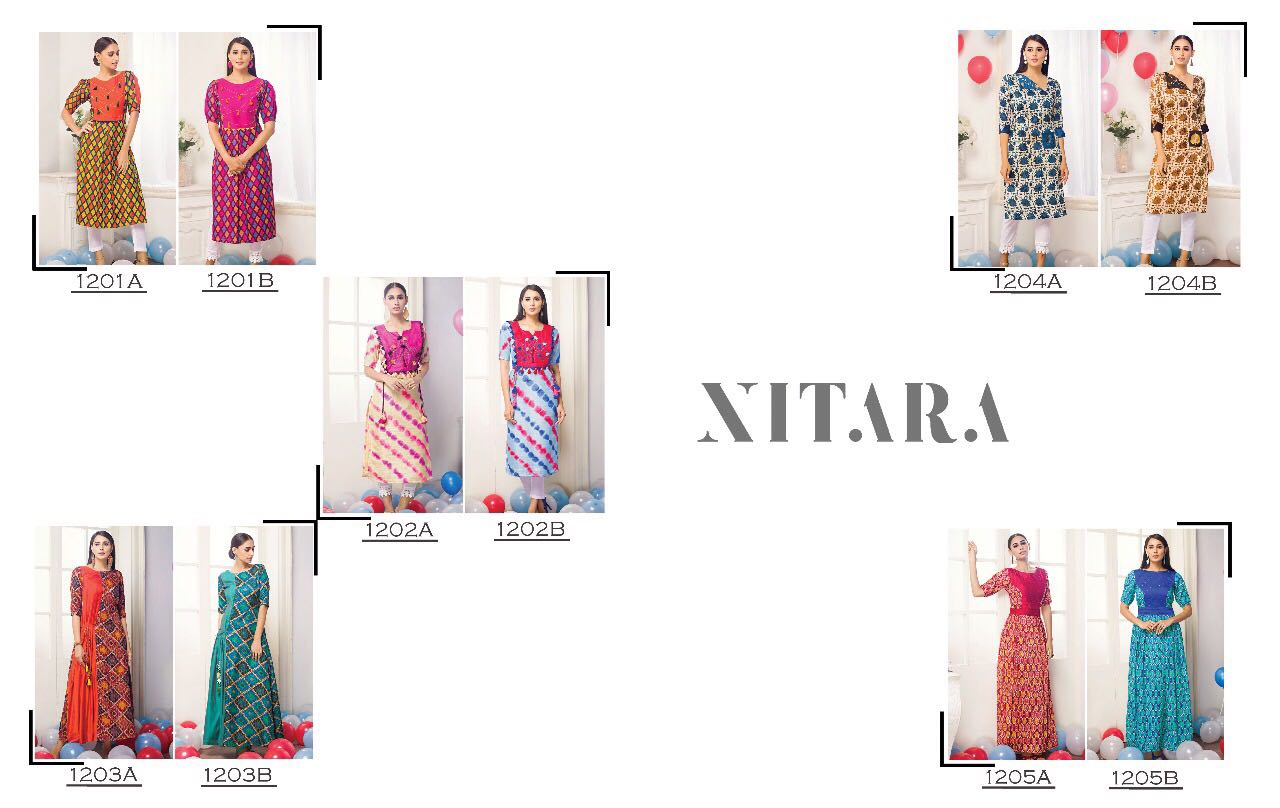 Nitara Presents  Utsavi  1201a-b To 1205a-b Series Wholesale Rate In Surat