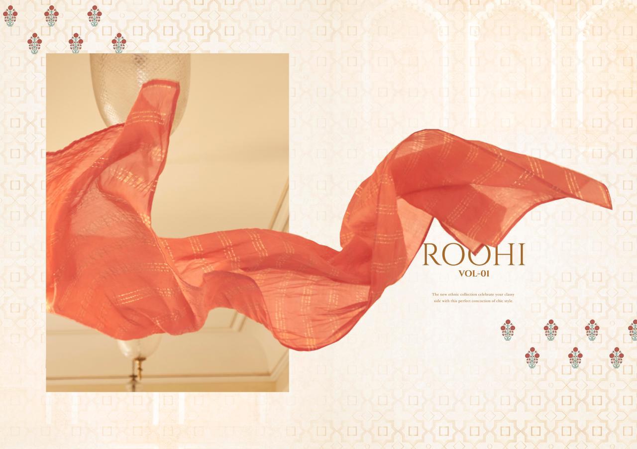 Roohi Vol-01 Pure Stepal Viscos Top With Bottom Duppata By Sajawat Creation At Wholesale Rate In Surat