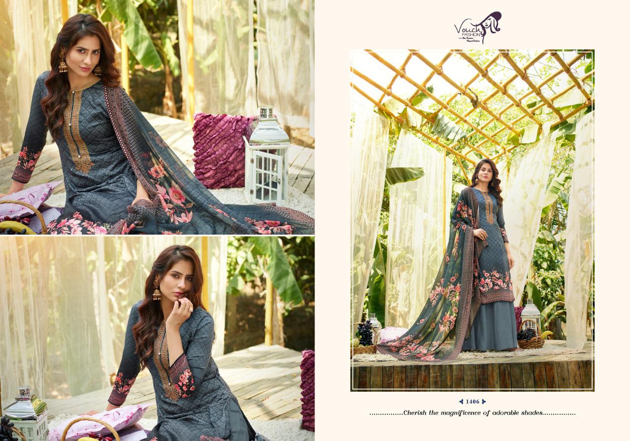 Vouch Fashion Presants Rivaa Pure Jam Cotton Designer Suits At Wholesale Rate In Surat