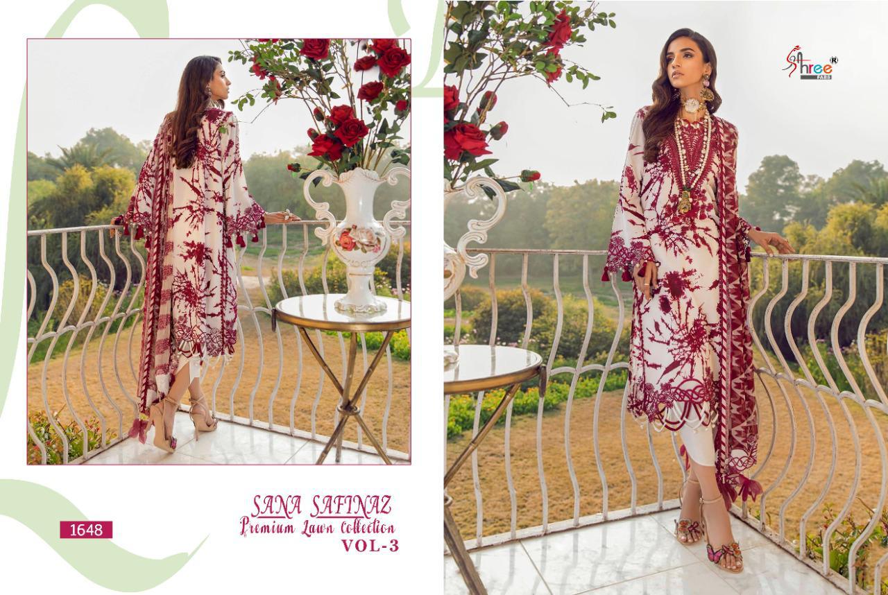 Shree Fabs Presents Sana Safinaz Premium Lawn Collection Vol-03 At Surat Wholesale Rate In Surat