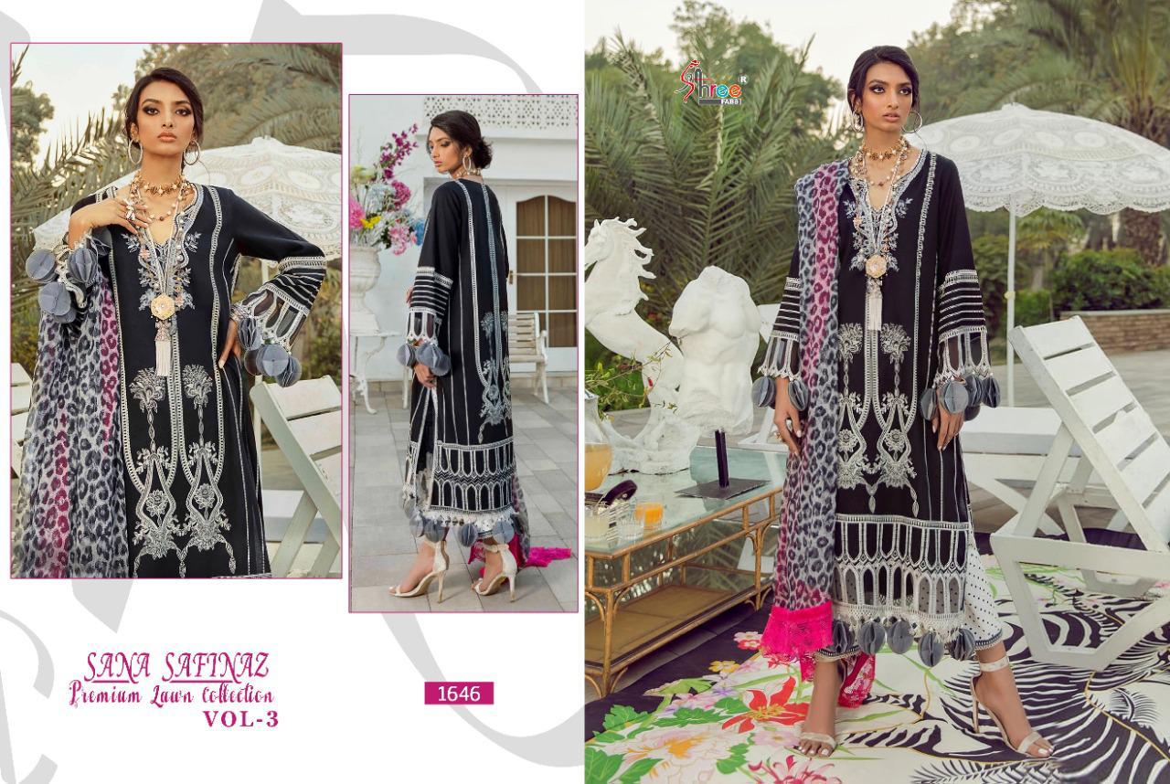 Shree Fabs Presents Sana Safinaz Premium Lawn Collection Vol-03 At Surat Wholesale Rate In Surat