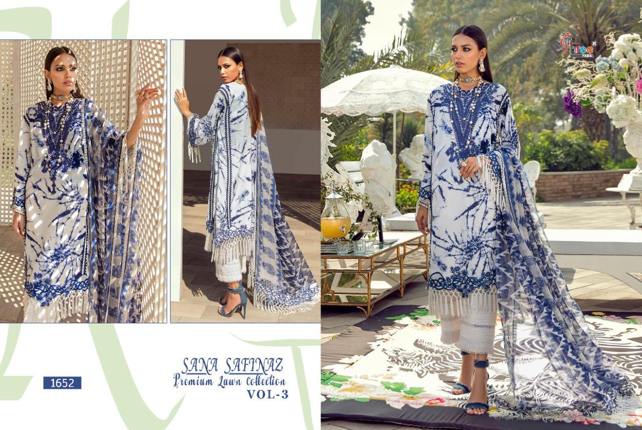 Shree Fabs Presents Sana Safinaz Premium Lawn Collection Vol-03 At Surat Wholesale Rate In Surat