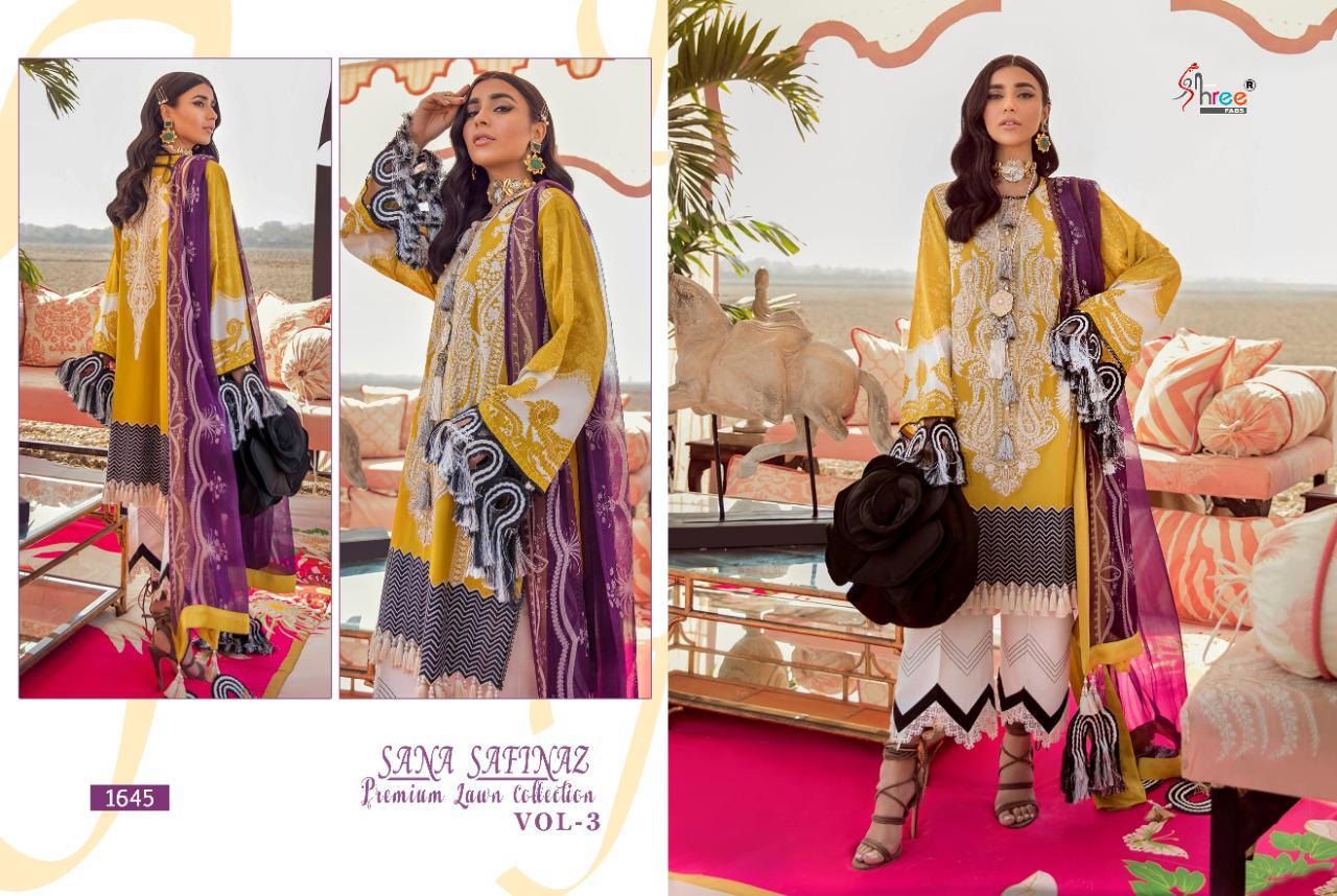 Shree Fabs Presents Sana Safinaz Premium Lawn Collection Vol-03 At Surat Wholesale Rate In Surat