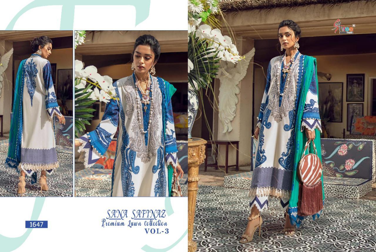 Shree Fabs Presents Sana Safinaz Premium Lawn Collection Vol-03 At Surat Wholesale Rate In Surat