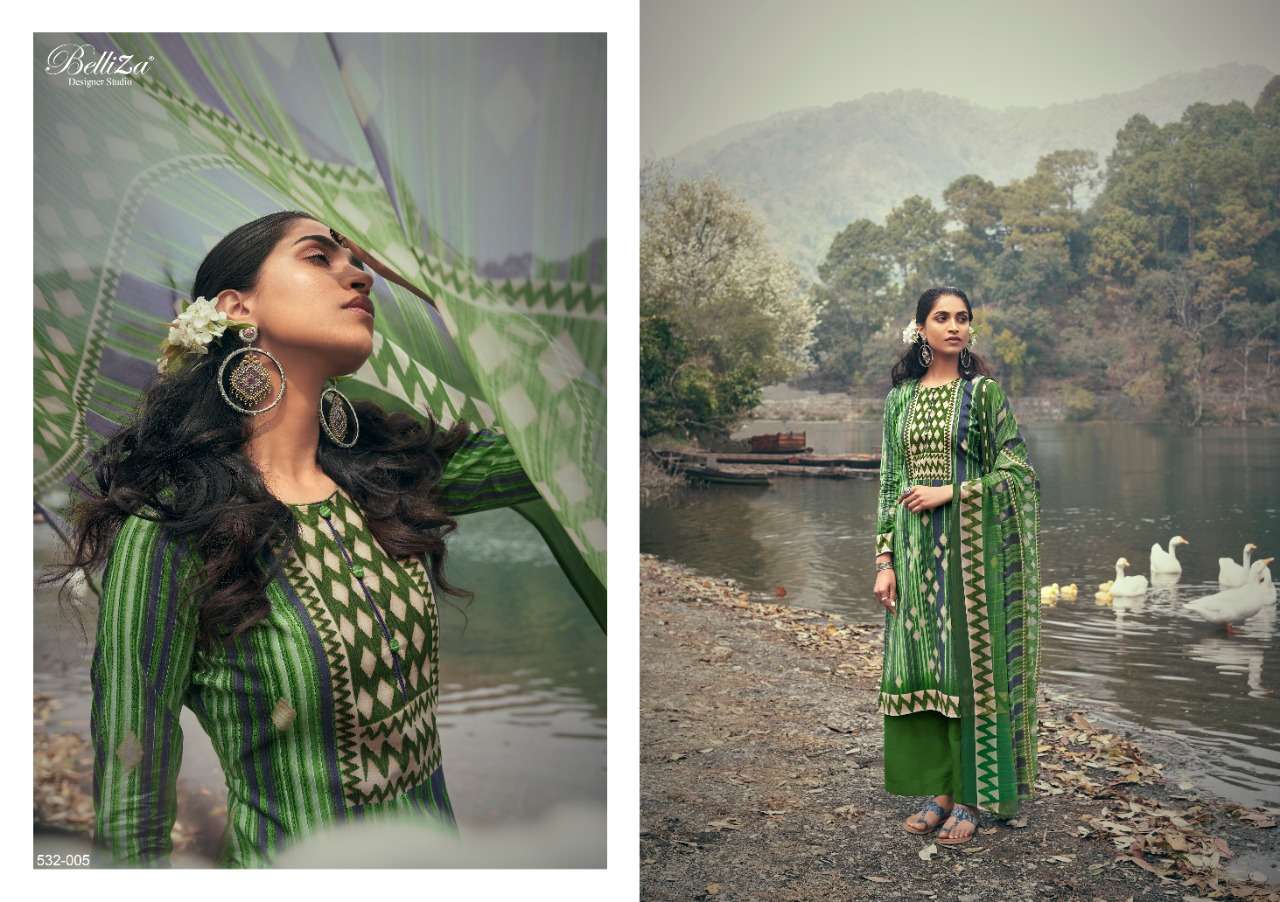 Belliza Designer Presents Festive Fusion Digital Printed Designer Dress Material Collection At Wholesale Rate In Surat