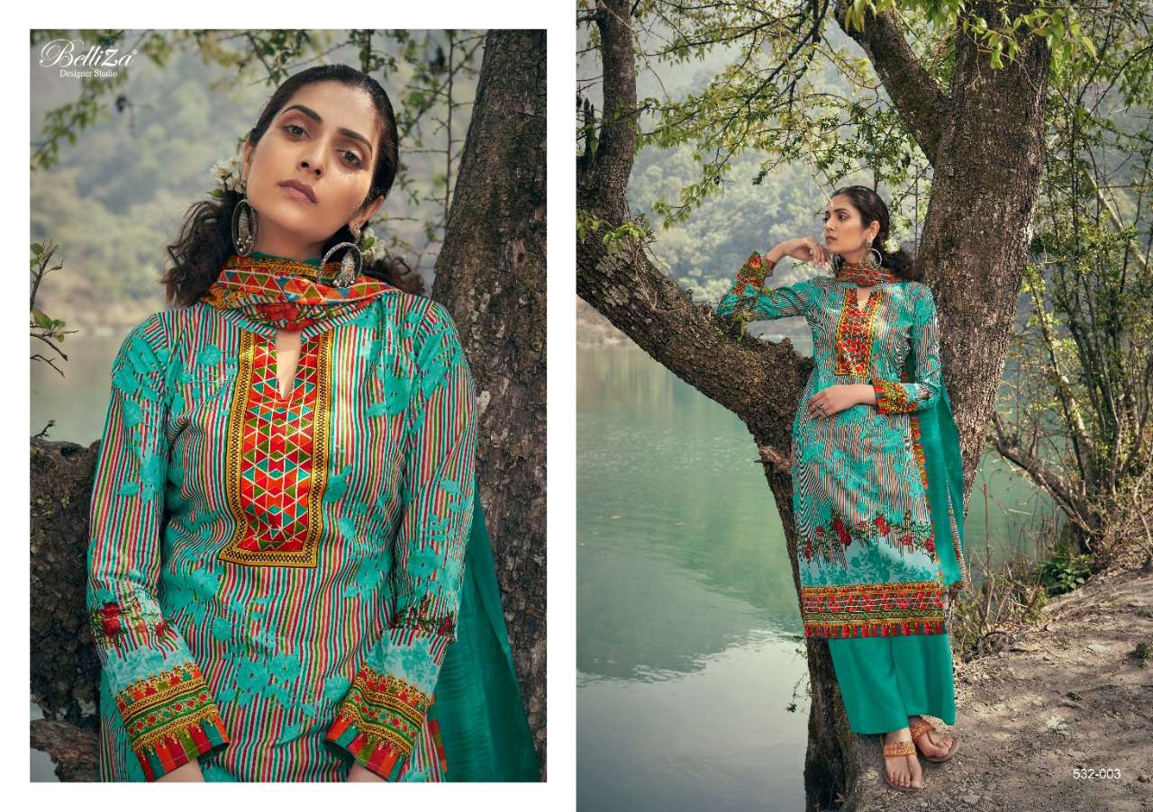 Belliza Designer Presents Festive Fusion Digital Printed Designer Dress Material Collection At Wholesale Rate In Surat