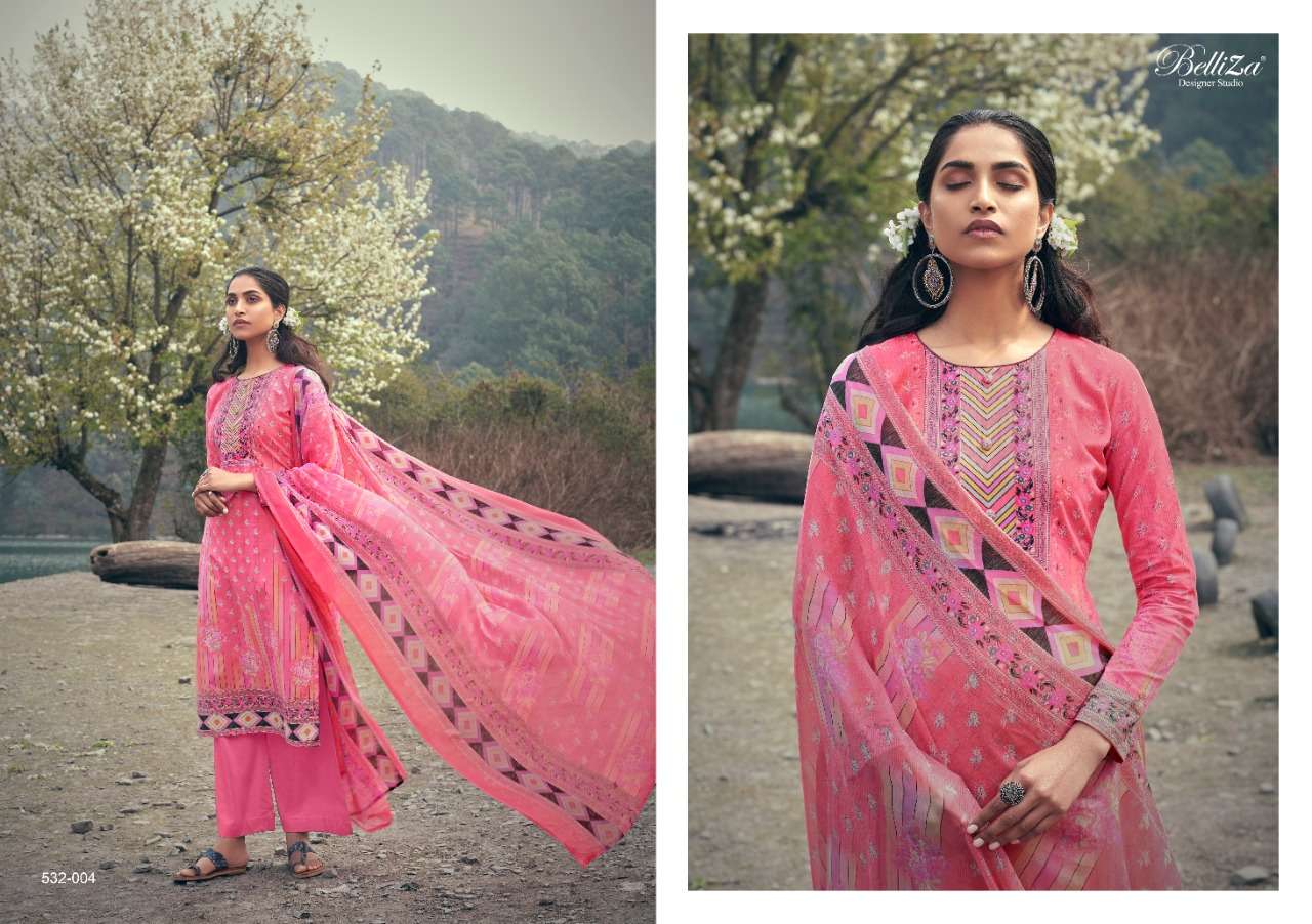 Belliza Designer Presents Festive Fusion Digital Printed Designer Dress Material Collection At Wholesale Rate In Surat