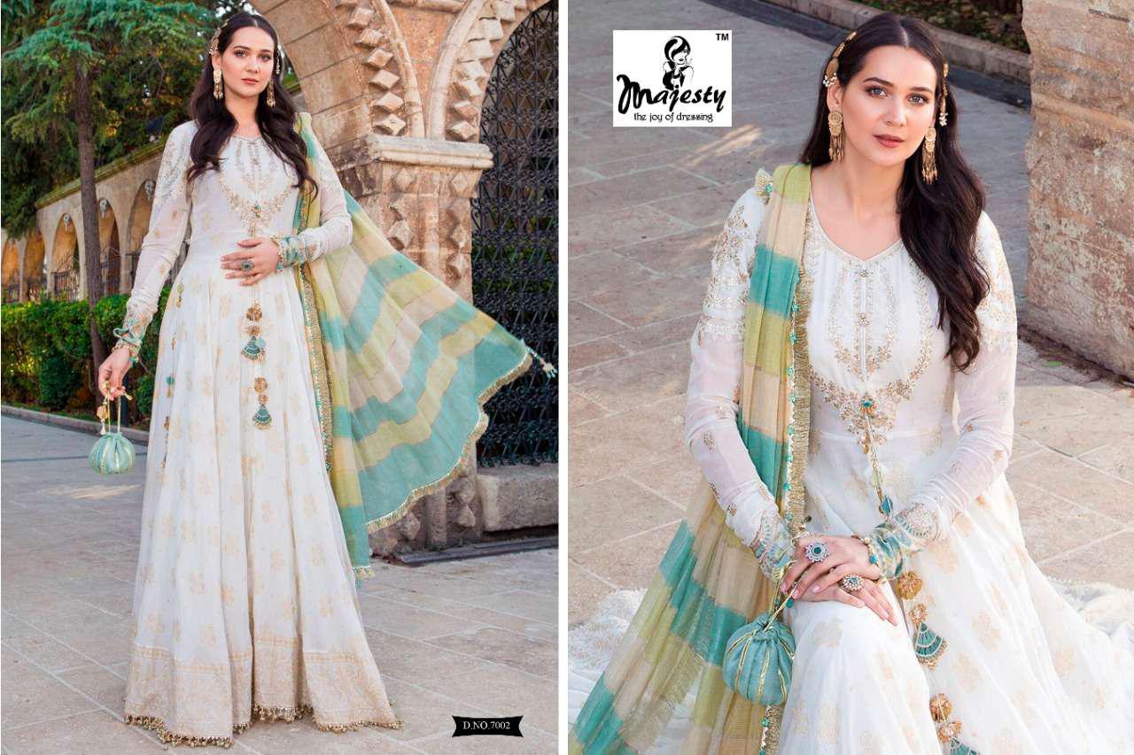 Majesty Presants Maria B Lawn Vol-7 Pakistani Salwar Suits Collection At Wholesale Rate In Surat