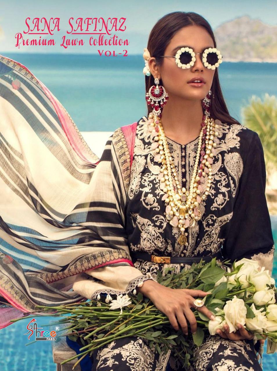 Shree Fabs Presents  Sana Safinaz Premium Lawn Collection Vol 2 Cotton Pakistani Suits