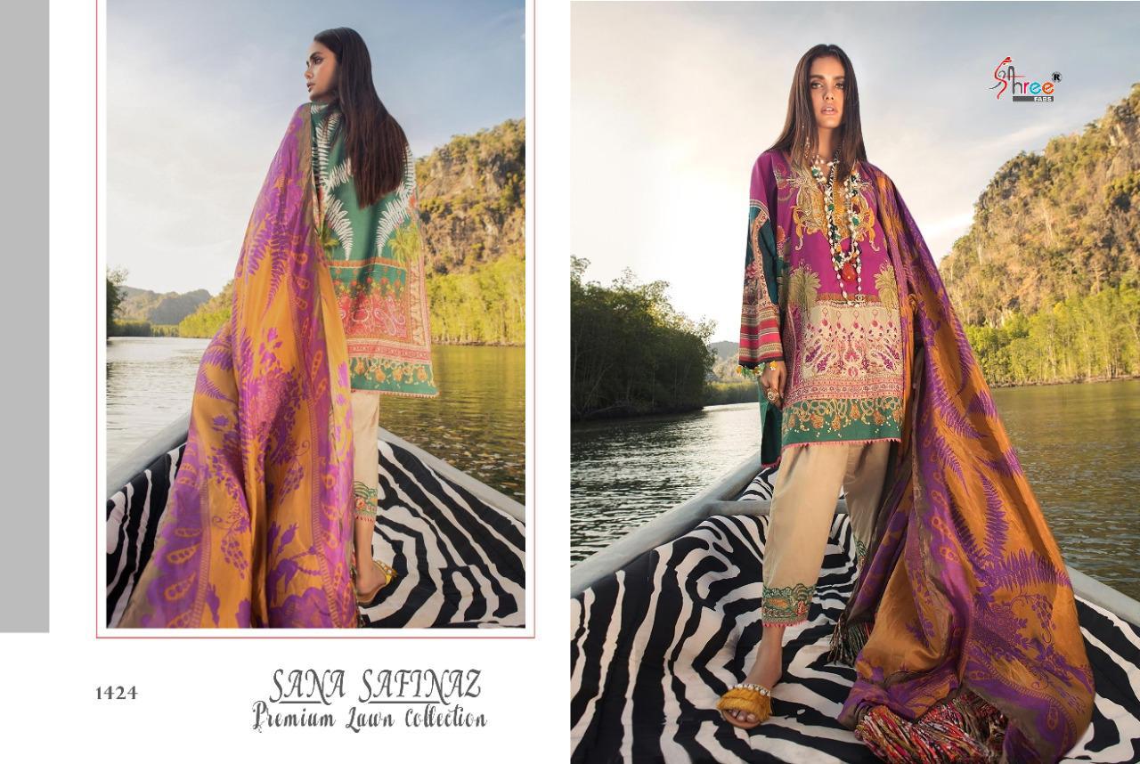 Shree Fabs Presents  Sana Safinaz Premium Lawn Collection Vol 2 Cotton Pakistani Suits