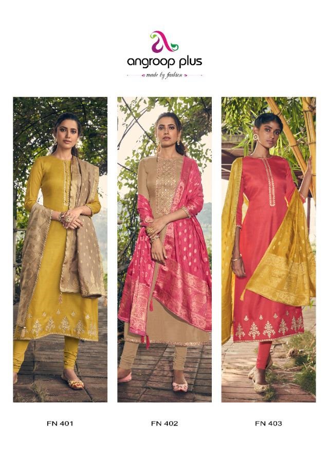 Angroop Plus Presents  Charissa Tussar Silk Classical Designer Suits Collection