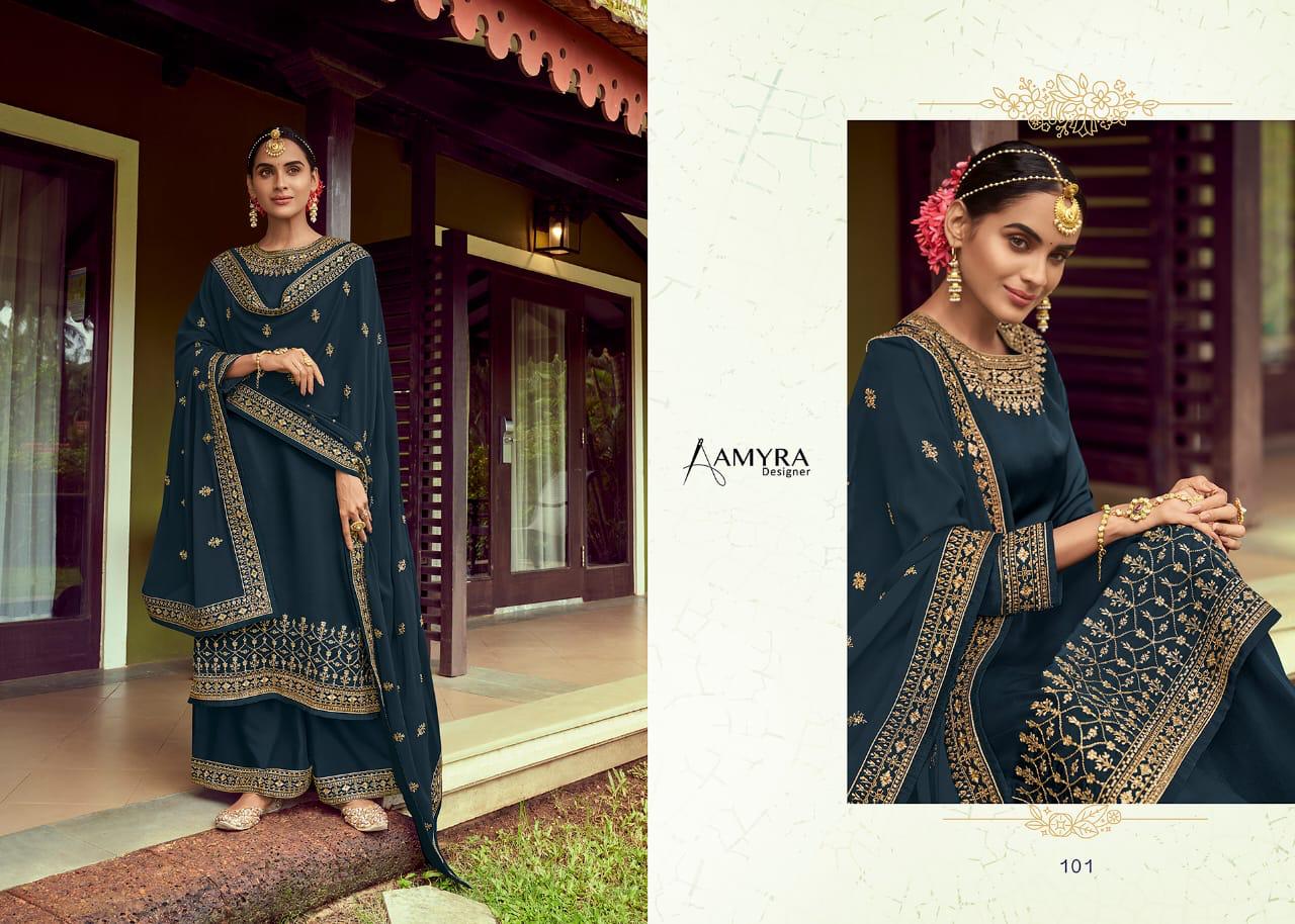 Amyra Designer Presents  Butterfly Satin Georgette With Heavy Work Designer Salwar Kameez  Catalog At Wholesale Rate In Surat