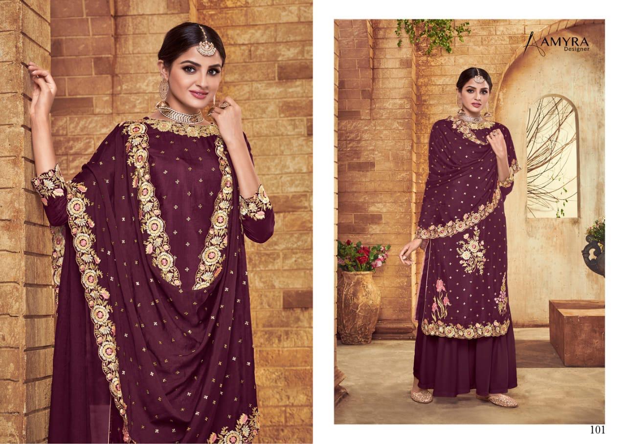 Amyra Designer Presents Ritbaa Heavy Pure Viscos Upada Exclusive Embroidery Designer Salwar Kameez Catalog At Wholesale Rate In Surat
