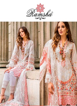 Ramsha Presents Ramsha 252 Nx Pakistani Salwar Suit Collection Wholesale Rate In Surat