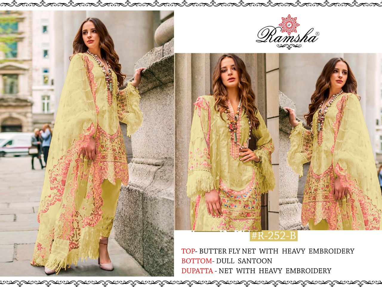 Ramsha Presents Ramsha 252 Nx Pakistani Salwar Suit Collection Wholesale Rate In Surat