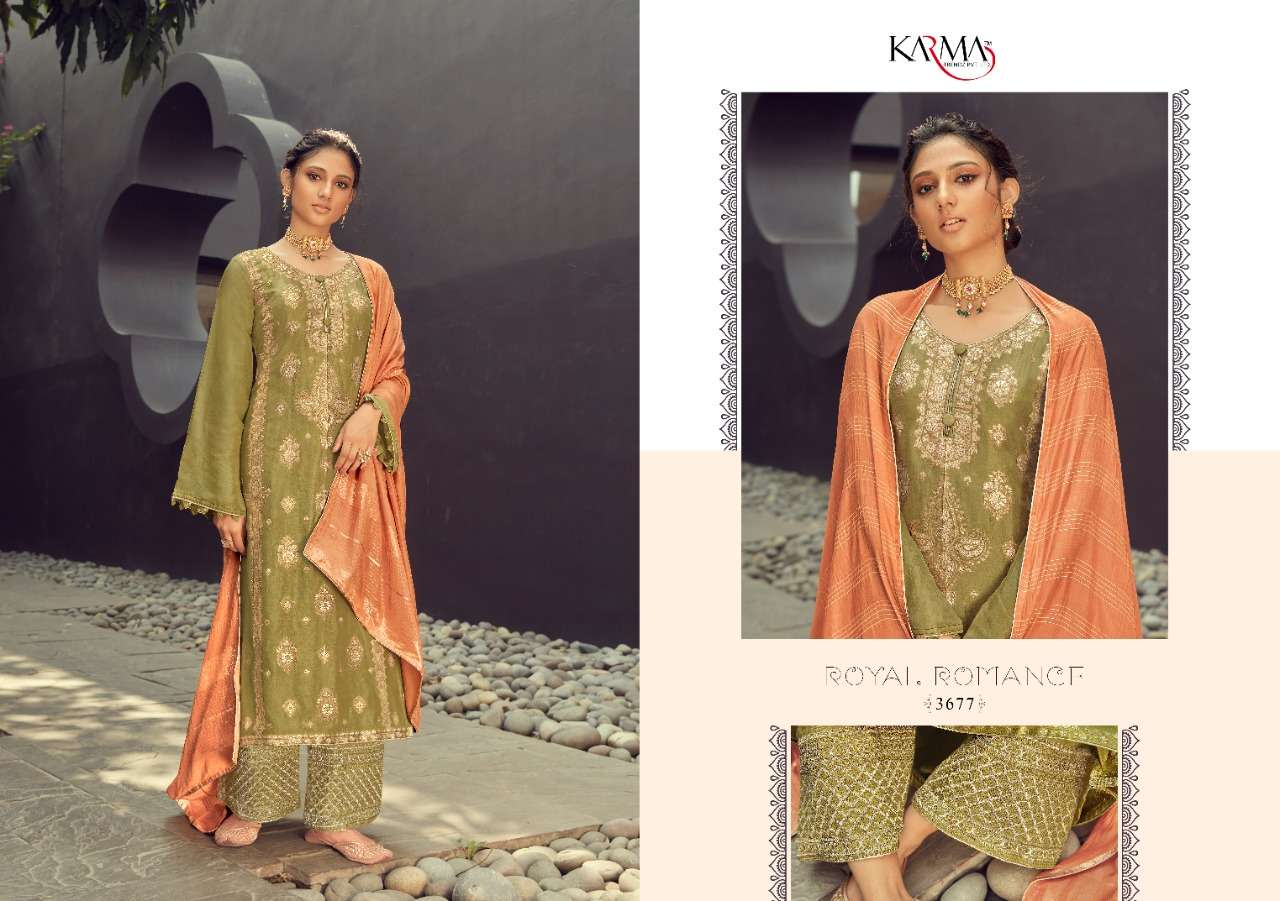 Karma Trendz Presents Ruhaniyat Vol-2 Silk Jacquard Designer Salwar Suit At Wholesale Rate In Surat