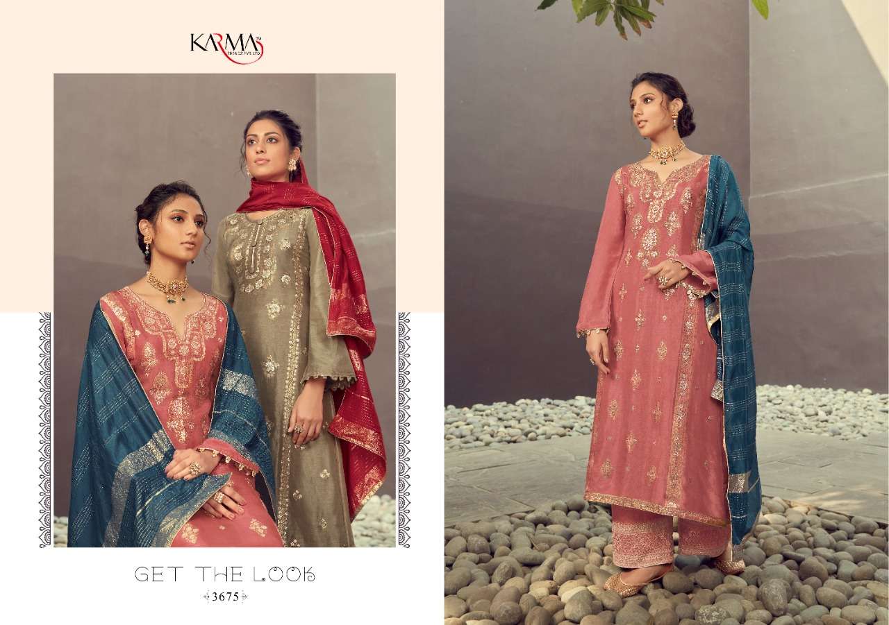 Karma Trendz Presents Ruhaniyat Vol-2 Silk Jacquard Designer Salwar Suit At Wholesale Rate In Surat