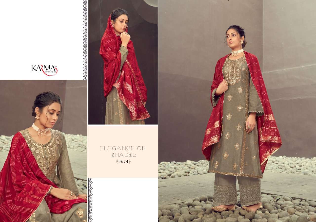 Karma Trendz Presents Ruhaniyat Vol-2 Silk Jacquard Designer Salwar Suit At Wholesale Rate In Surat