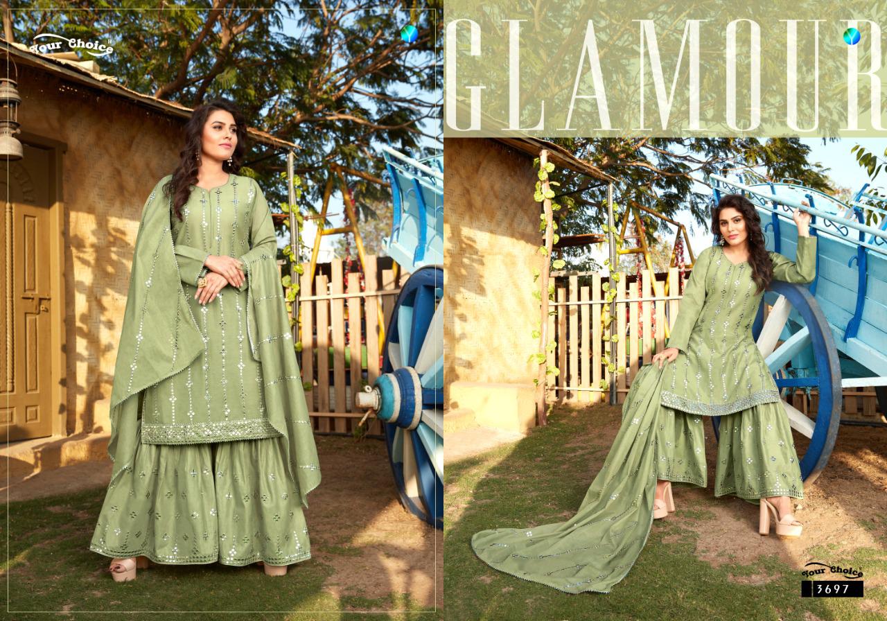 Your Choice Presents Cotton Queen Designer Beautifull Embroiderey Party Wear Salwar Suit Catalog At Wholesale Rate In Surat