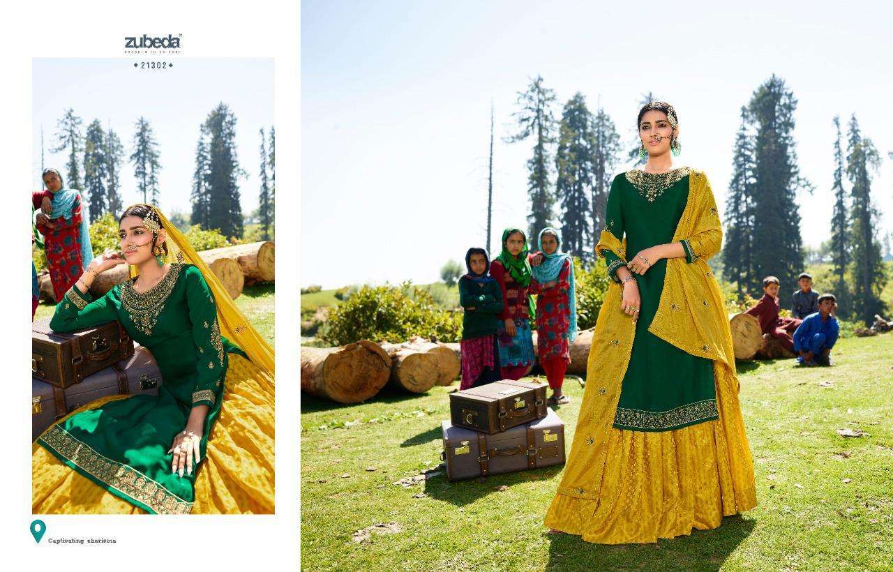 Aahana Presents Zubeda Beautiful Pakistani Suits Colorful Stylish Ethnic Wear Satin Georgette With Embroidery Dresses At Wholesale Rate In Surat