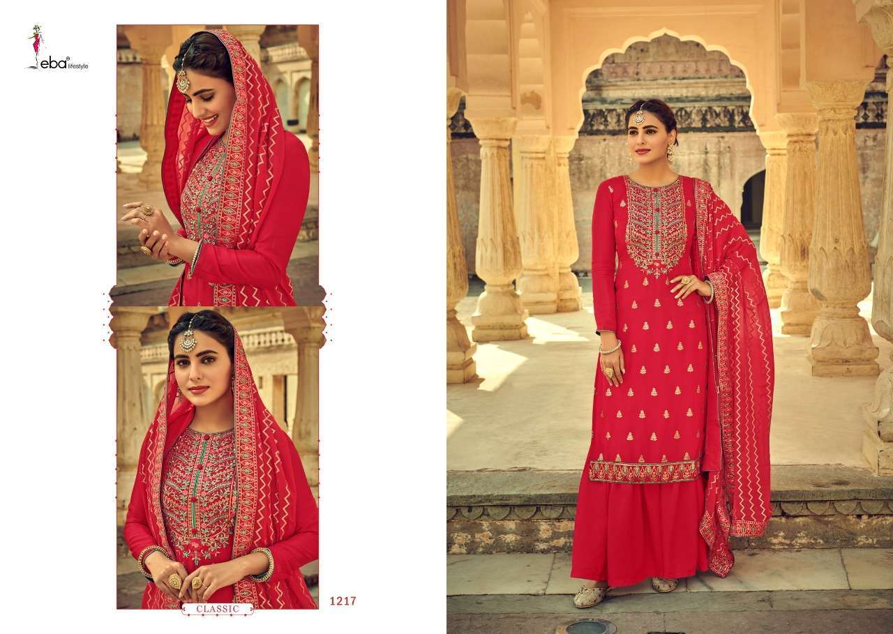 Eba Lifestyle Presents  Libas Heavy Chinnon Embroidered Salwar Suits At Wholesale Rate In Surat