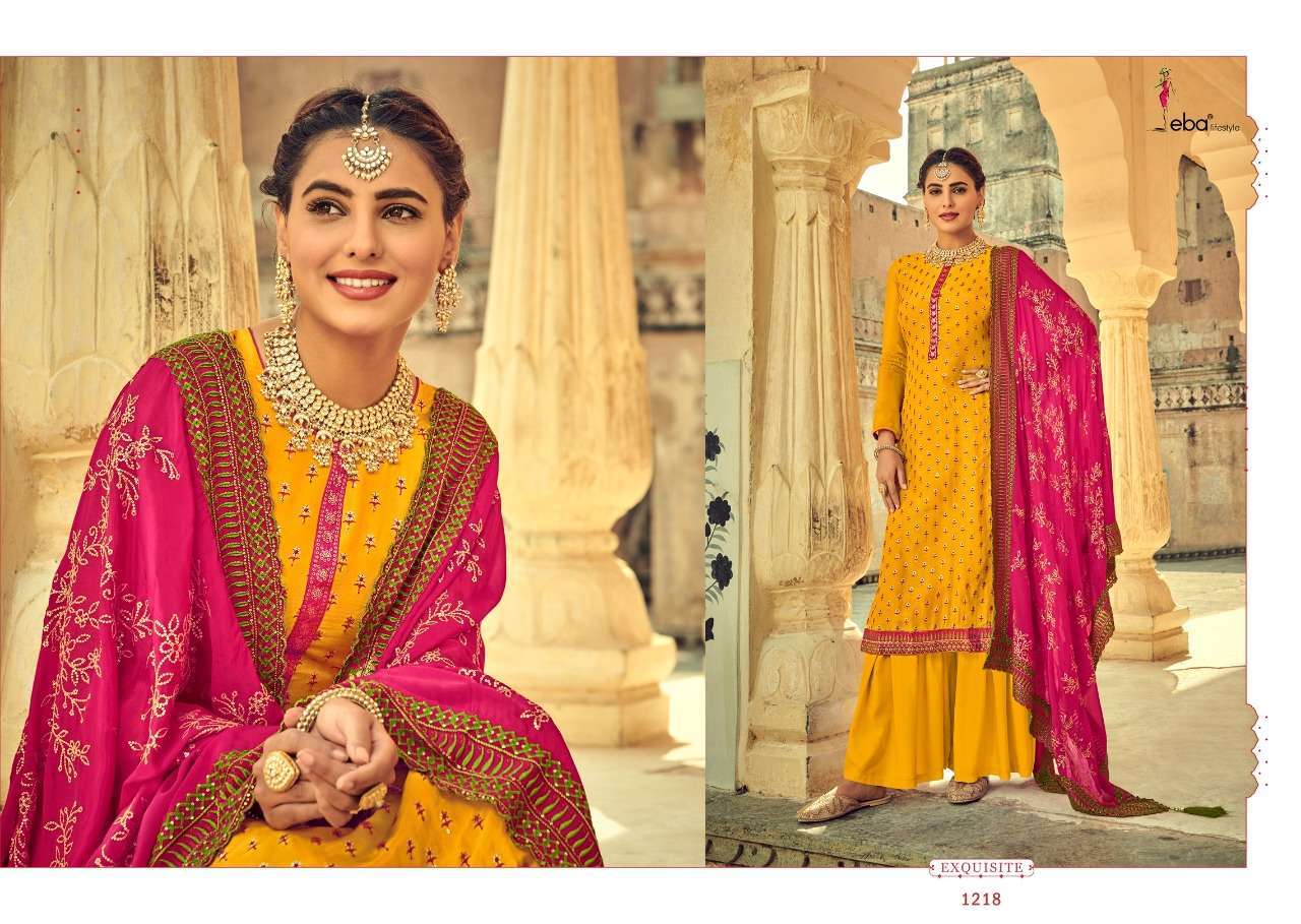 Eba Lifestyle Presents  Libas Heavy Chinnon Embroidered Salwar Suits At Wholesale Rate In Surat