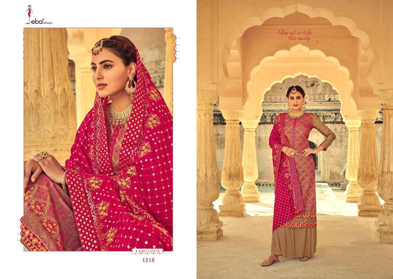 Eba Lifestyle Presents  Libas Heavy Chinnon Embroidered Salwar Suits At Wholesale Rate In Surat