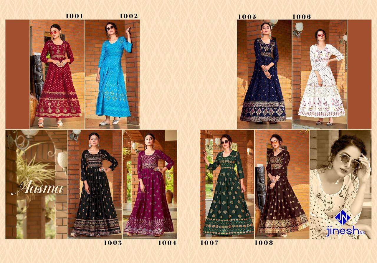Jinesh Nx Presents Aasma Designer Stylish Fancy Colorful Beautiful Party Wear & Ethnic Wear Collection At Wholesale Rate In Surat