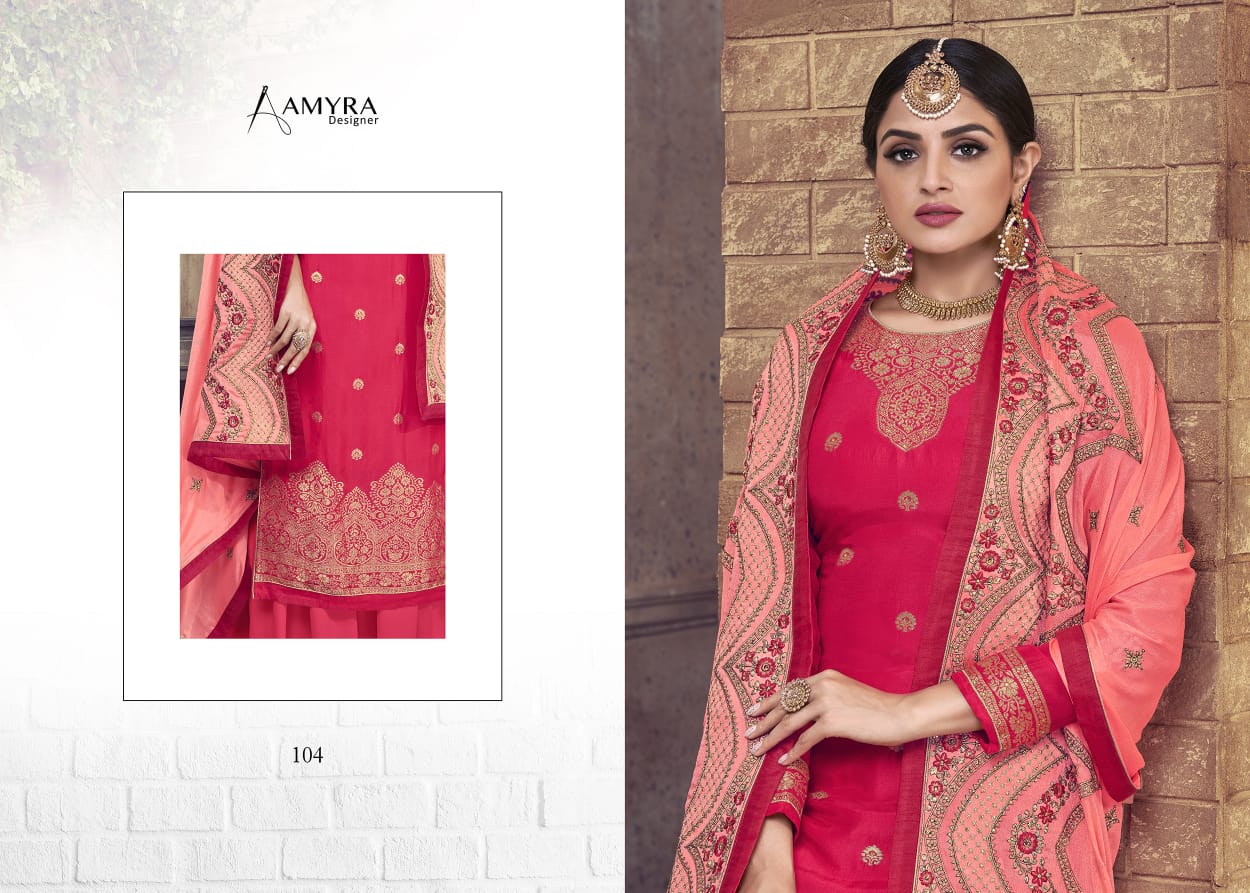 Amyra Designer Presents Ceremony Beautiful Designer Salwaar Suits Collections At Wholesale Rate In Surat