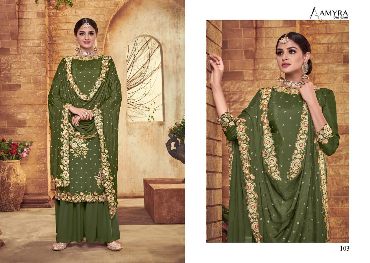 Amyra Designer Presents Ritbaa Heavy Pure Viscos Upada Exclusive Embroidery Designer Salwar Kameez Catalog At Wholesale Rate In Surat