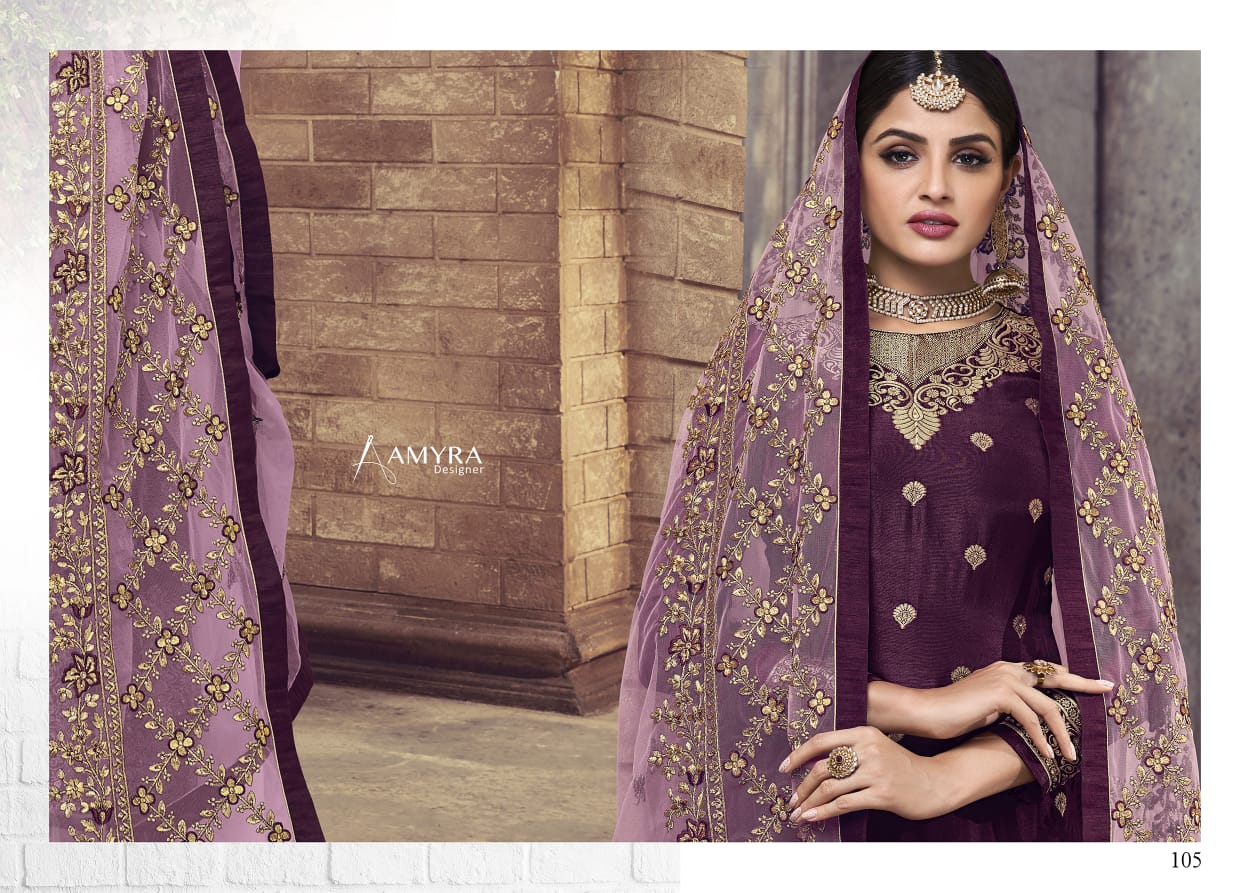 Amyra Designer Presents Ceremony Beautiful Designer Salwaar Suits Collections At Wholesale Rate In Surat