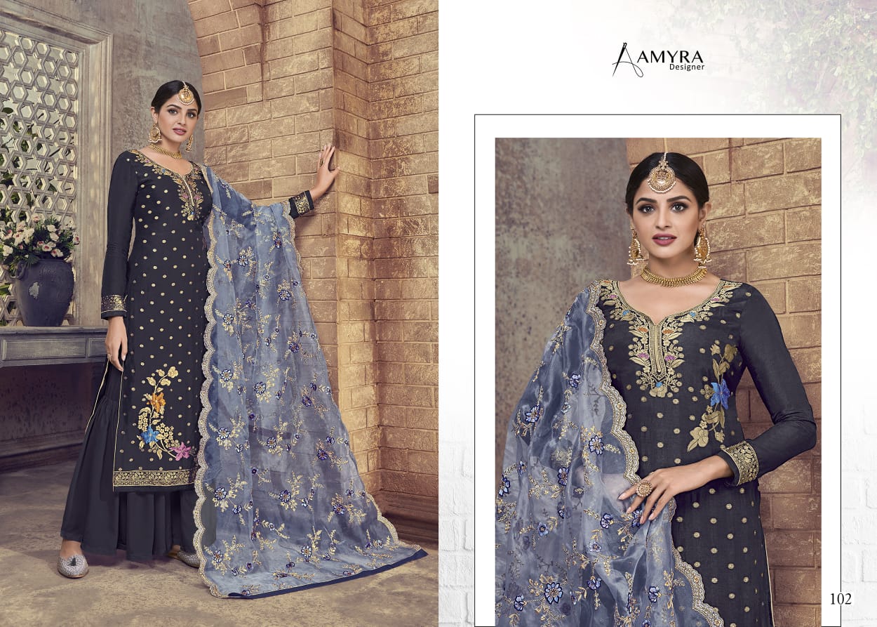 Amyra Designer Presents Ceremony Beautiful Designer Salwaar Suits Collections At Wholesale Rate In Surat