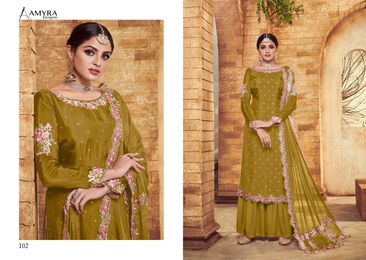 Amyra Designer Presents Ritbaa Heavy Pure Viscos Upada Exclusive Embroidery Designer Salwar Kameez Catalog At Wholesale Rate In Surat