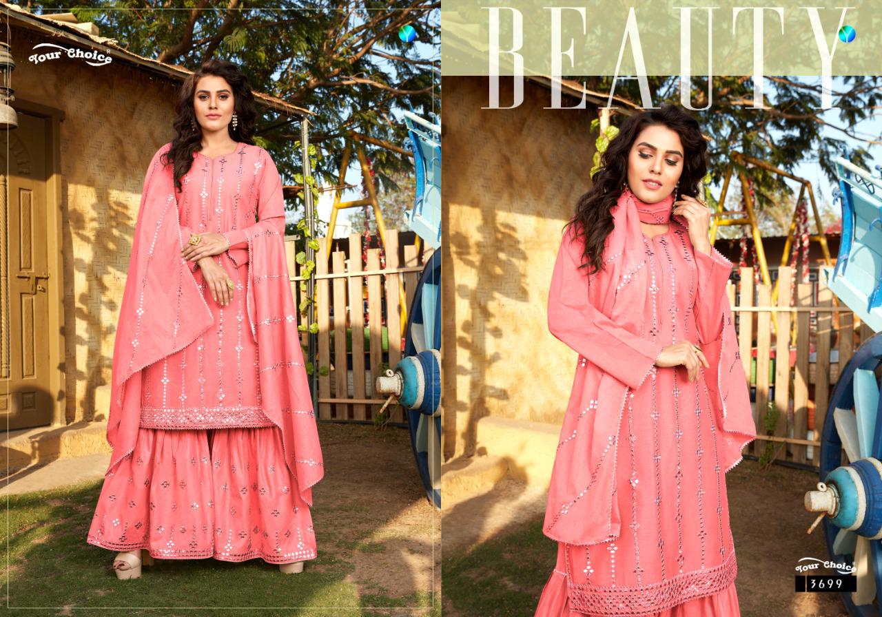 Your Choice Presents Cotton Queen Designer Beautifull Embroiderey Party Wear Salwar Suit Catalog At Wholesale Rate In Surat