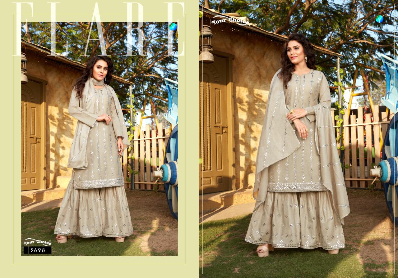 Your Choice Presents Cotton Queen Designer Beautifull Embroiderey Party Wear Salwar Suit Catalog At Wholesale Rate In Surat