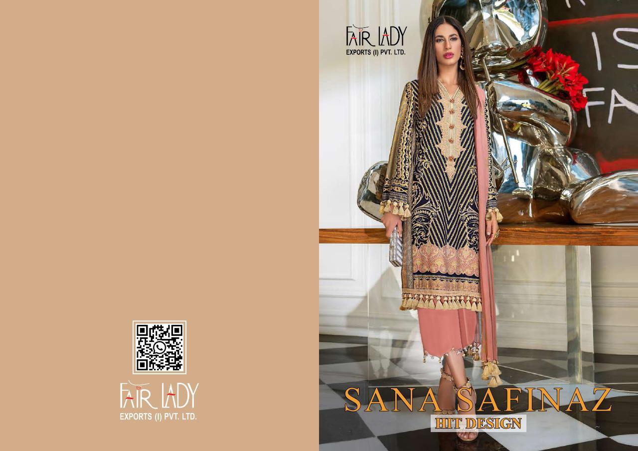 Fair Lady Presents Sana Safinaz Satin Hit Design Jam Satin Print With Heavy Embroidery Pakistani Suits Catalog At Wholesale Rate In Surat