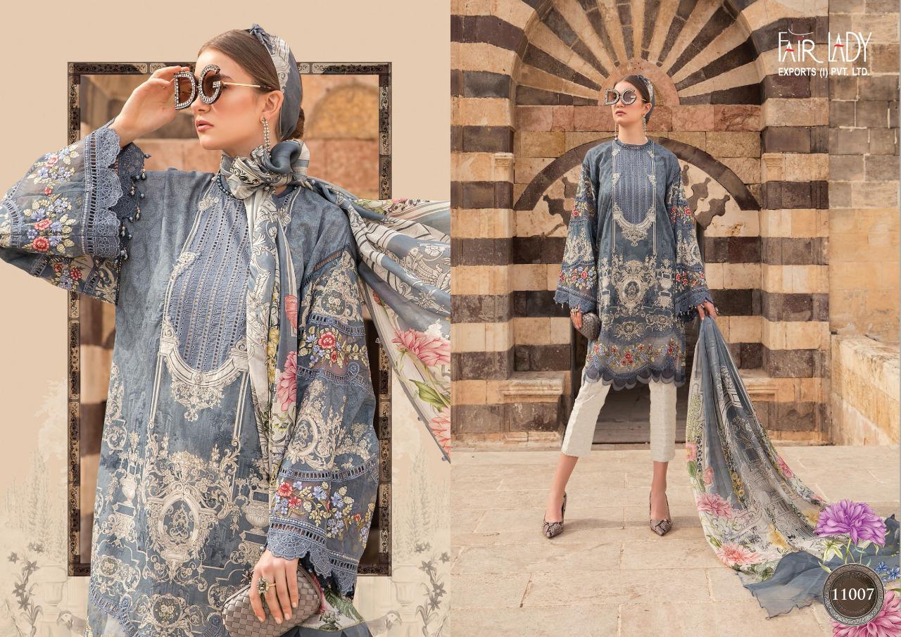 Fairlady Presents Maria B Lawn 11001 To 11008 Pakistani Suit Wholesale Rate In Surat