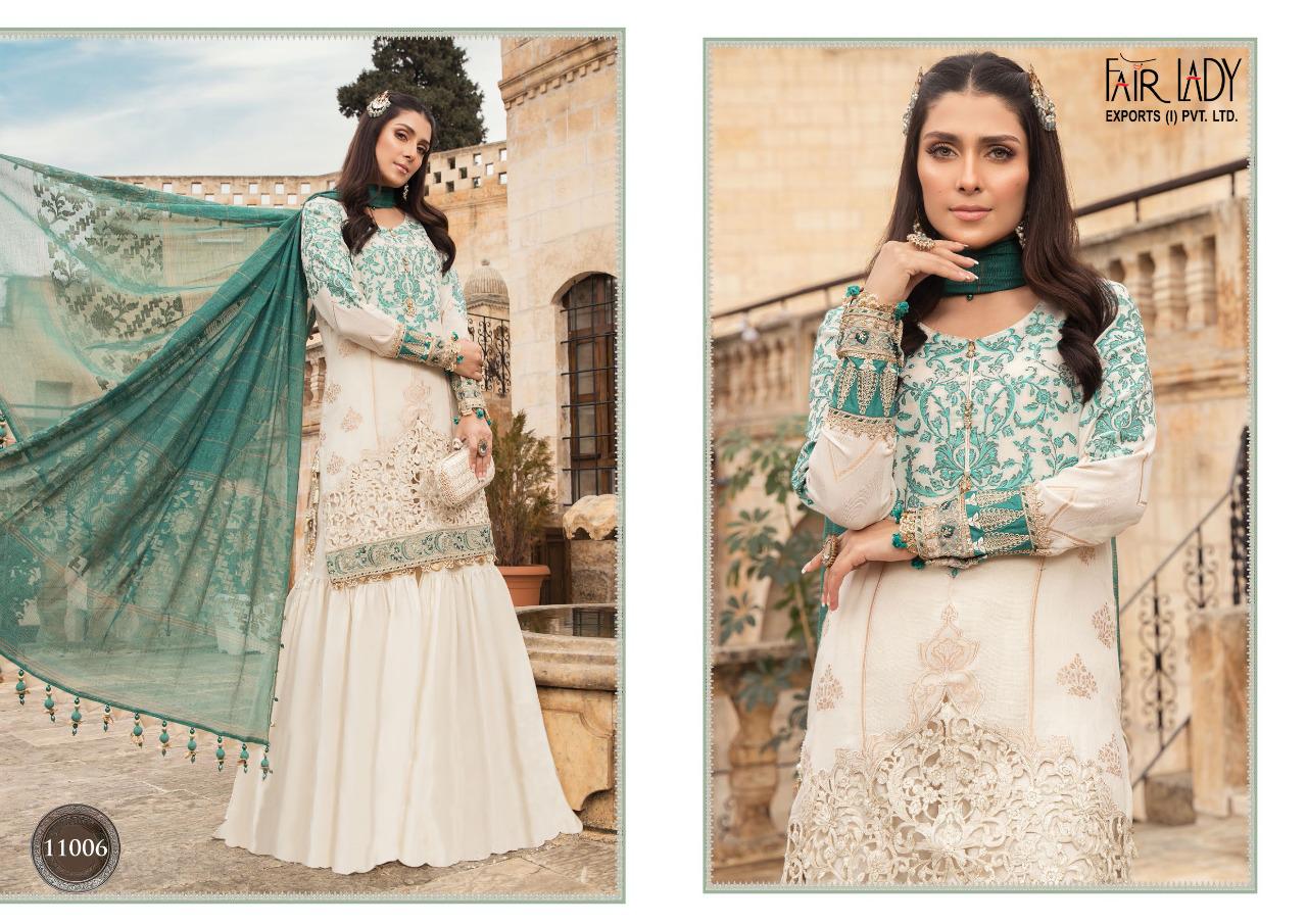 Fairlady Presents Maria B Lawn 11001 To 11008 Pakistani Suit Wholesale Rate In Surat
