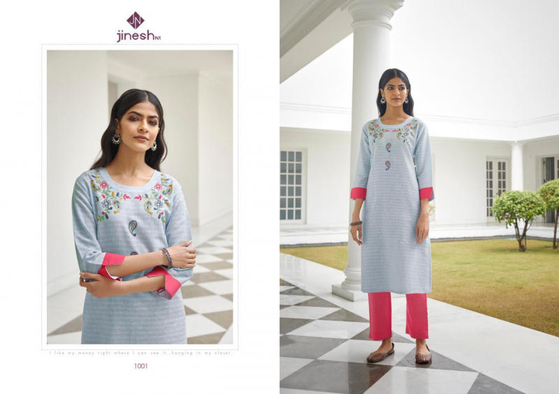 Jinesh Nx Presents Wilson Designer Rubi Cotton Handwork Kurti With Bottom Concepts Catalog At Wholesale Rate In Surat