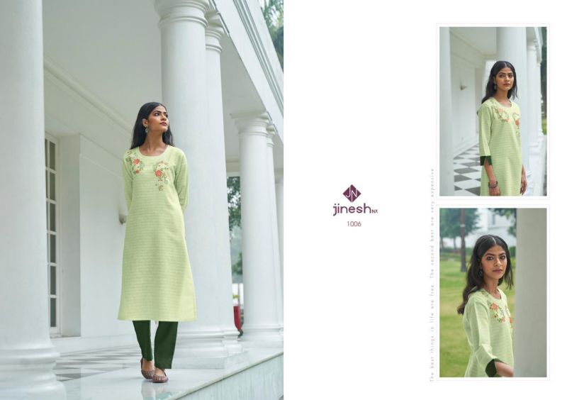 Jinesh Nx Presents Wilson Designer Rubi Cotton Handwork Kurti With Bottom Concepts Catalog At Wholesale Rate In Surat
