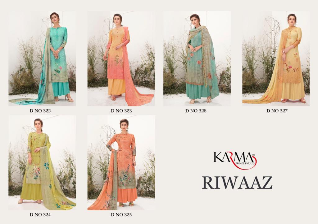 Karma Trendz Presents Riwaaz Catalog Wholesale Rate In Surat