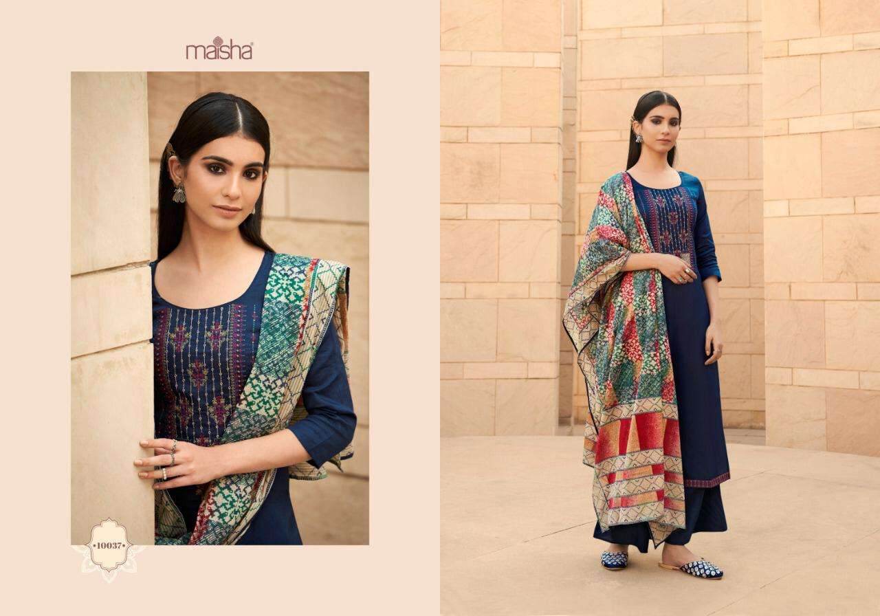 Maisha Presents  Ikaya Designer Pure Cotton Top With Botton And Duppata Readymade Salwar Kameez Catalog At Wholsale Rate In Surat