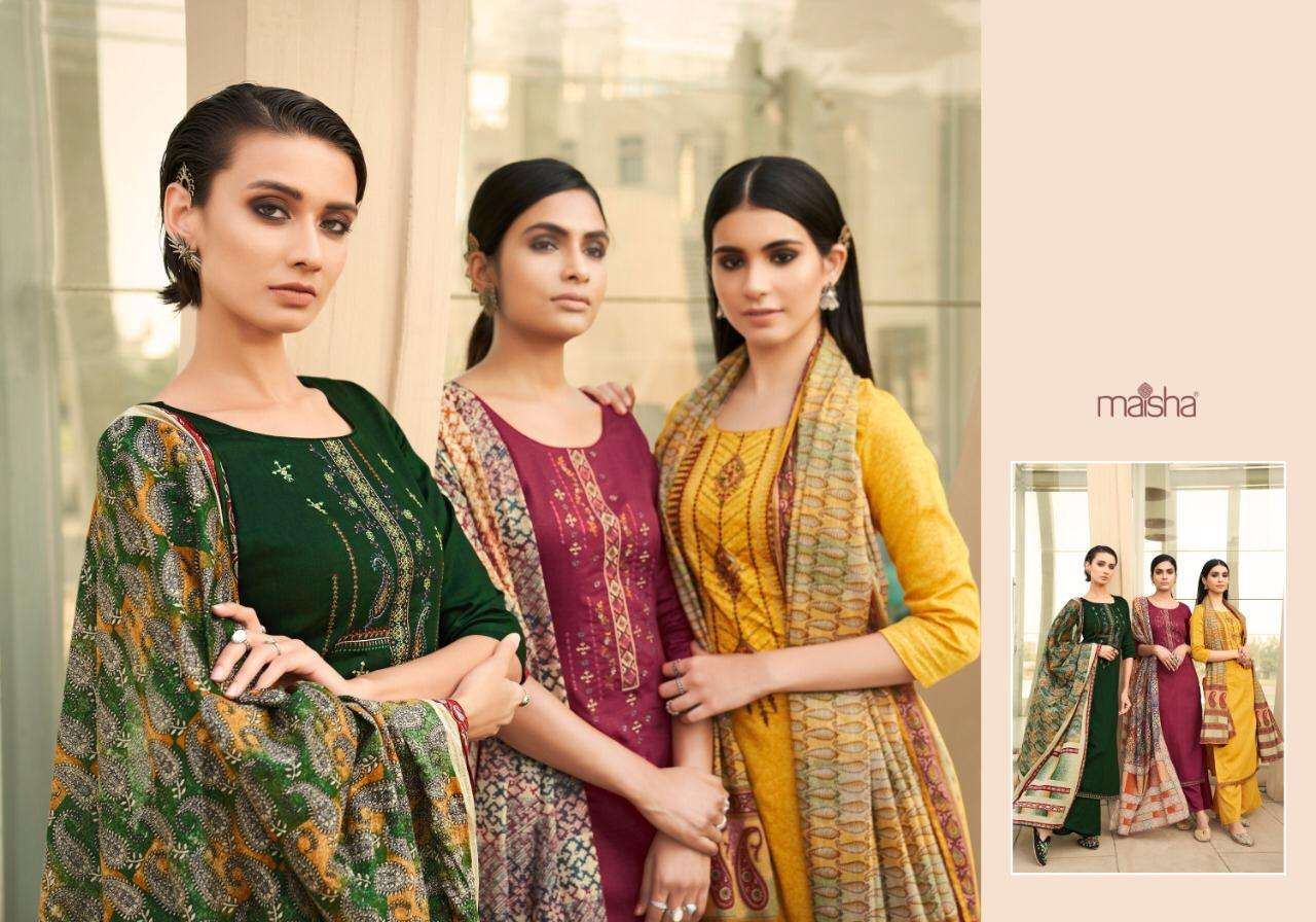 Maisha Presents  Ikaya Designer Pure Cotton Top With Botton And Duppata Readymade Salwar Kameez Catalog At Wholsale Rate In Surat
