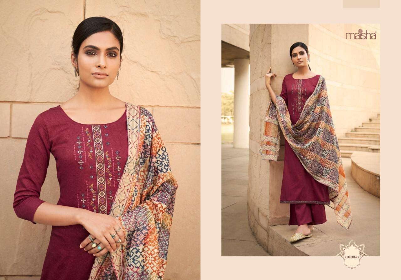 Maisha Presents  Ikaya Designer Pure Cotton Top With Botton And Duppata Readymade Salwar Kameez Catalog At Wholsale Rate In Surat