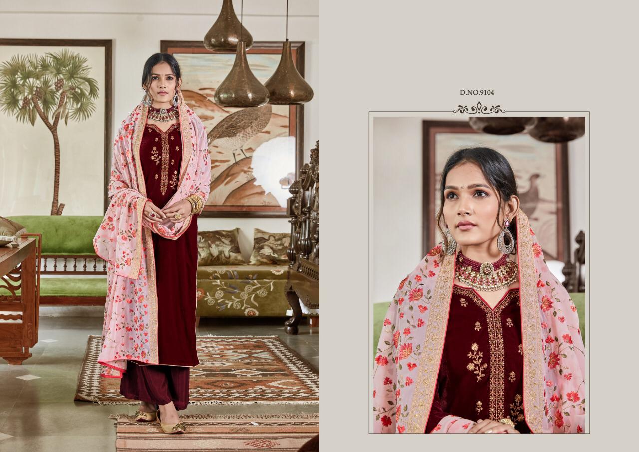 Maisha Presents Maisha Maskeen Swaragini Vol-2 Falcon Velvet Designer Salwar Suit Collections At Wholesale Rate In Surat