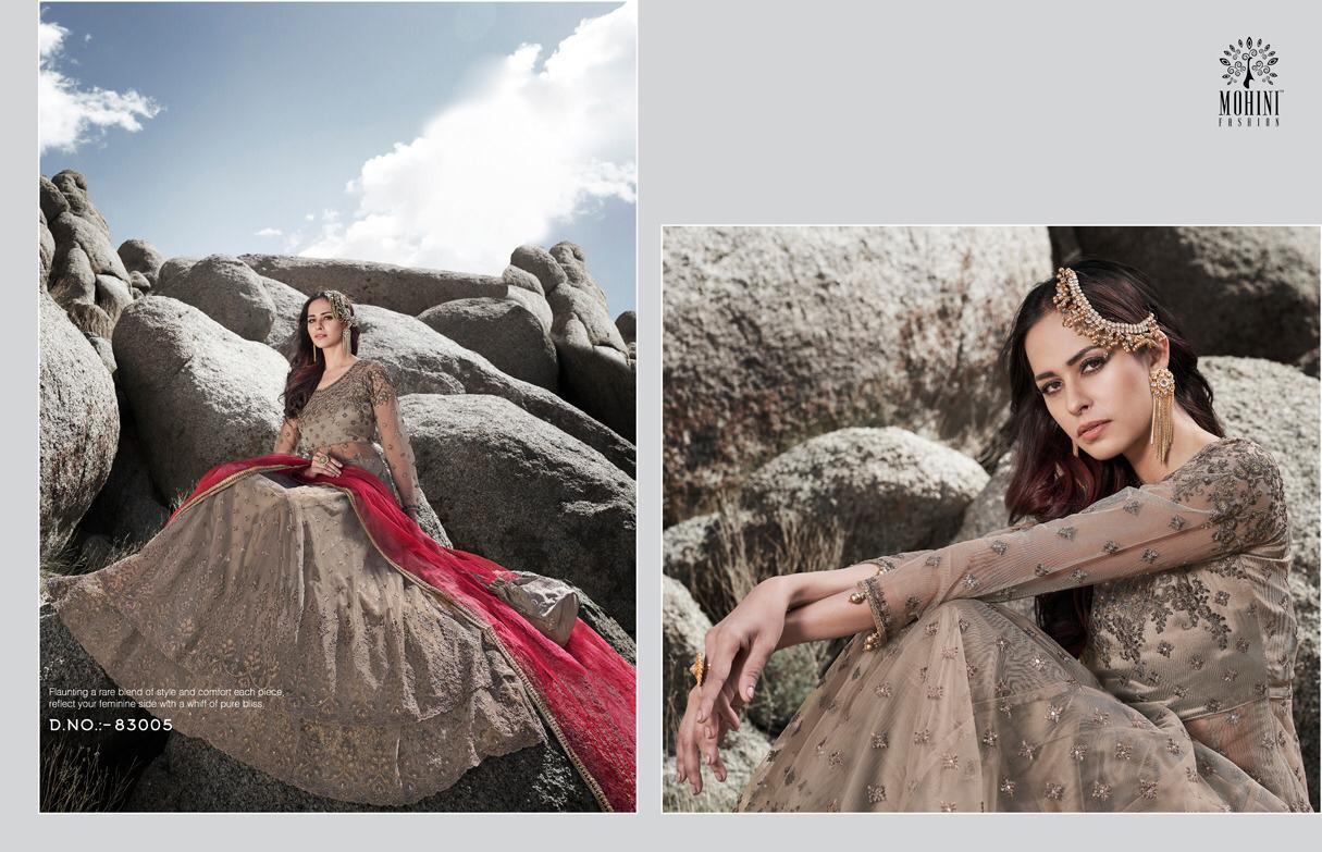 Mohini Fashion Glamour Vol 83 Net  Wear Feastve Season Long Designer Suits