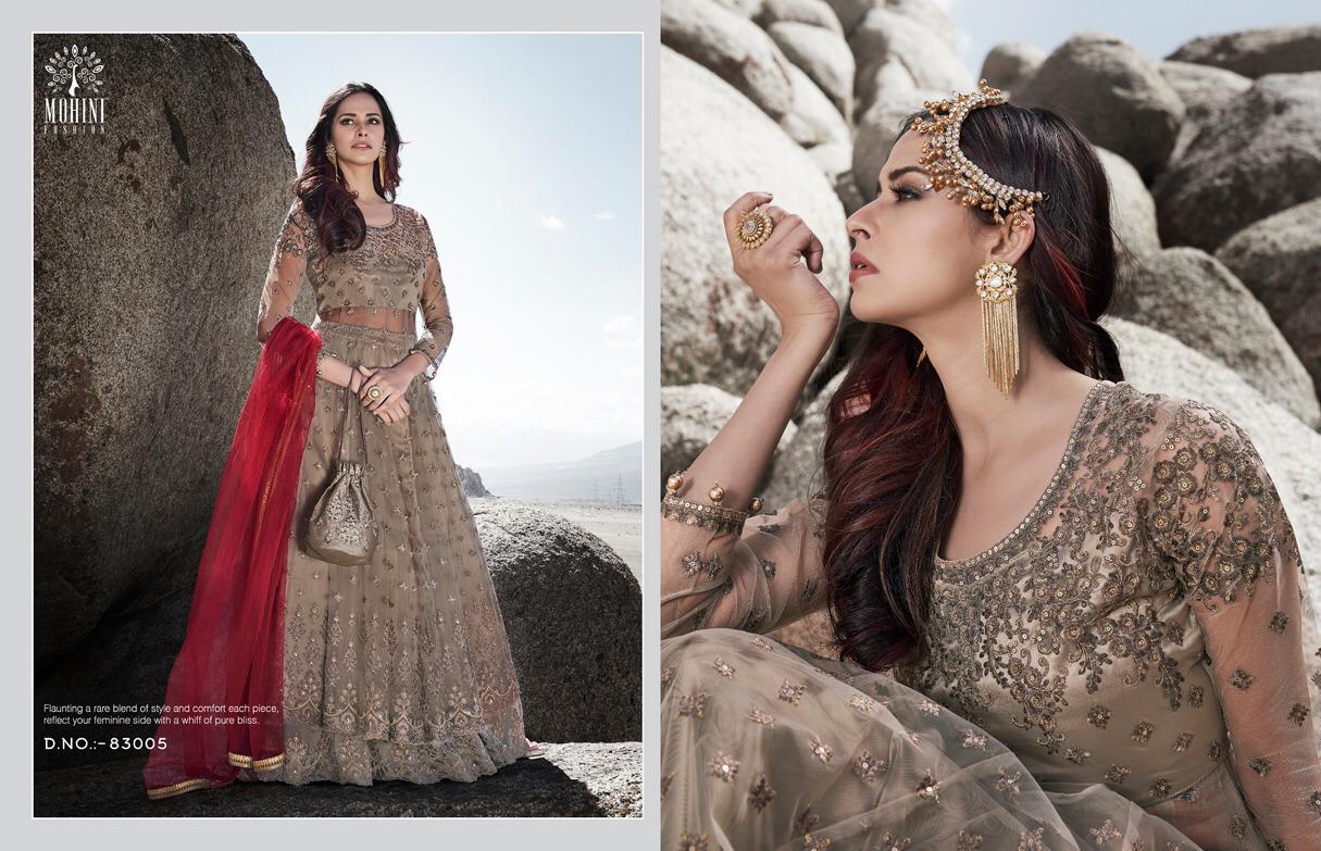 Mohini Fashion Glamour Vol 83 Net  Wear Feastve Season Long Designer Suits