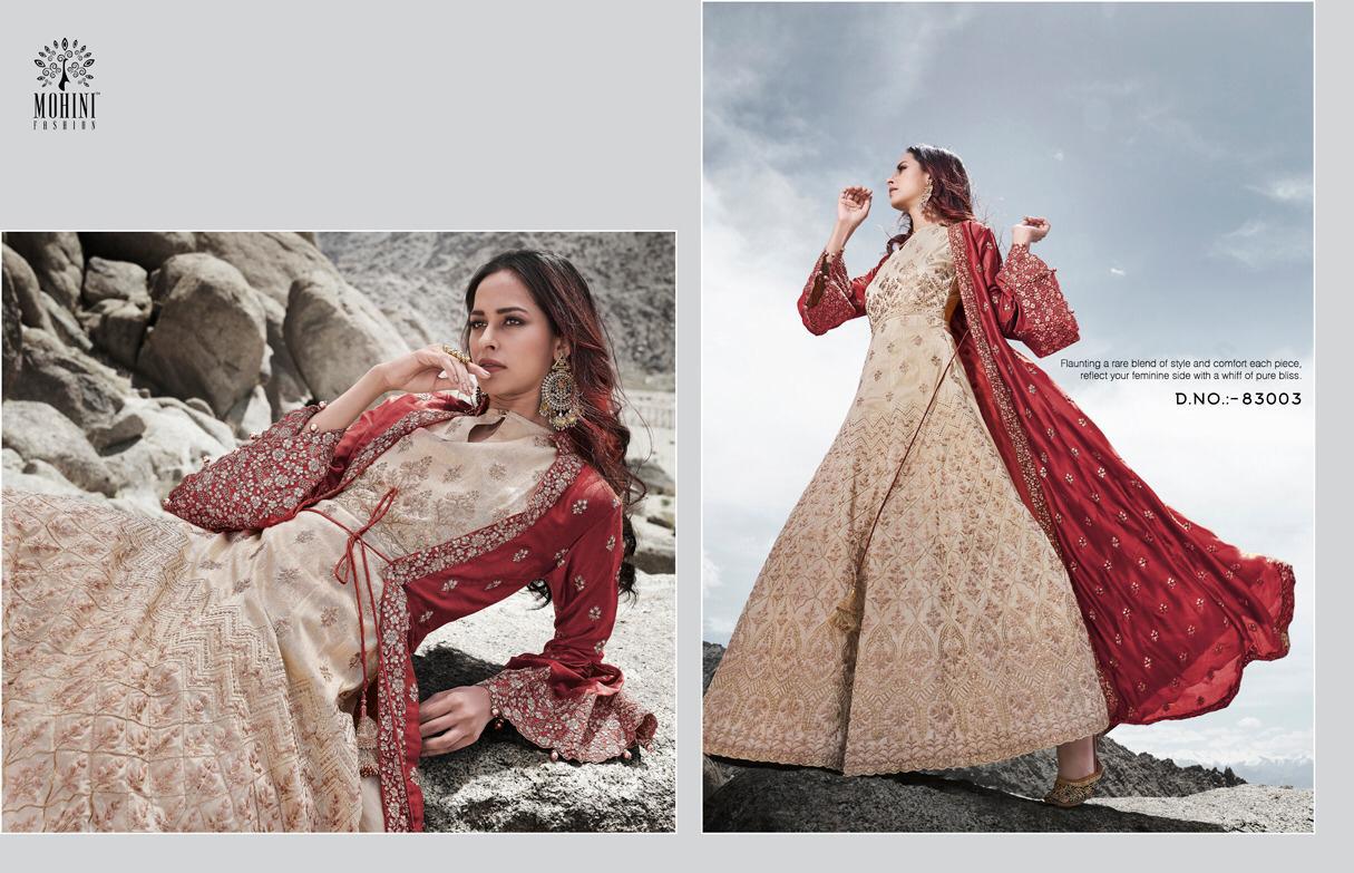 Mohini Fashion Glamour Vol 83 Net  Wear Feastve Season Long Designer Suits