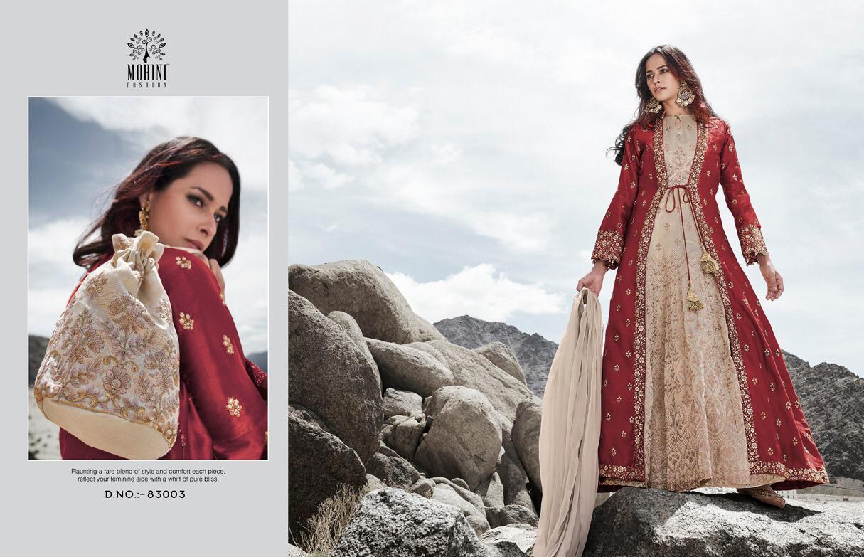 Mohini Fashion Glamour Vol 83 Net  Wear Feastve Season Long Designer Suits